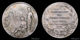 Uruguay. 1903. Montevideo. Primer tramvia electrico. Plata