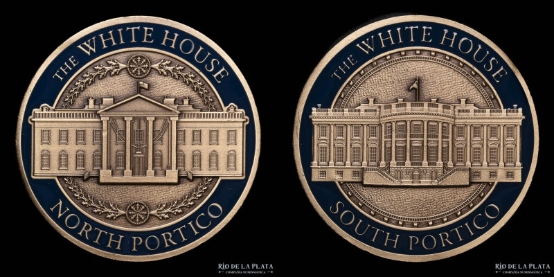 USA. 2020. The White House. North and South Porticos. La medalla viene en estuch...