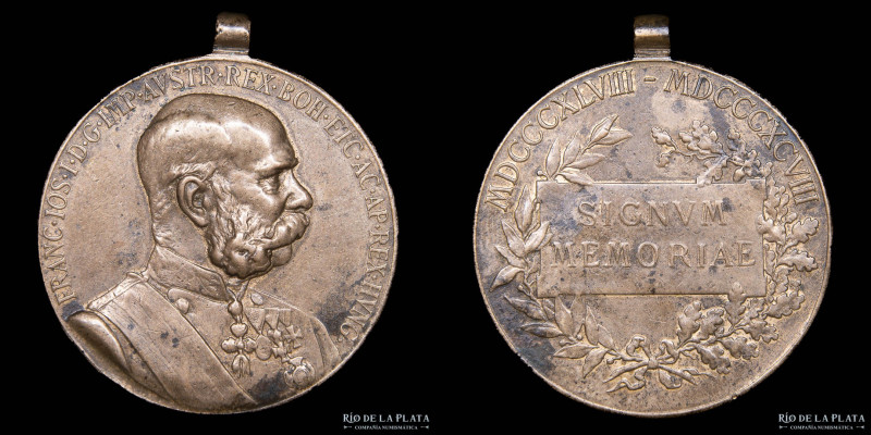 Austria-Hungria. 1898. Francisco José I (1848-1916). 50 Aniversario de reinado. ...