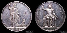 Francia. Napoleon I. 1809. English attack Antwerp. Plata