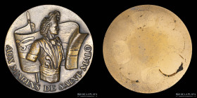 Francia. c.1986. A los marinos de Saint Malo. Pichard. 2 medallas