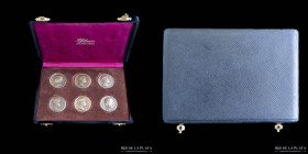Italia. 1939-41. Mussolini. Set x6 Medallas Decenalia Partido Fascista. Bronce