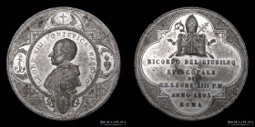 Vaticano. 1893. Leon XIII. Recuerdo del Jubileo Episcopal