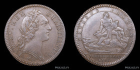 Francia. 1755. Jeton. Luis XV.  Camara del Tesoro Real