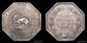 Francia. 1863. Compagnie D'Assurances contre L'Incendie "LA CENTRALE". Plata