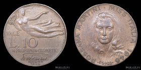 Italia- 1947. Ficha. 10 Lire en Cosmetici y Profumi