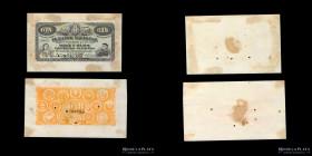 Buenos Aires. Banco Nacional. Specimen 0.18 Centavos Fuertes 1879. Bauman Plate
