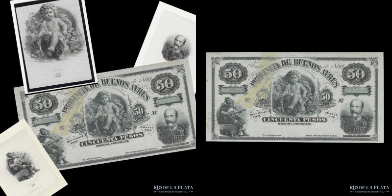 Argentina. Buenos Aires. El Banco de la Provincia de Buenos Aires. Print Proof 5...