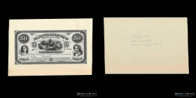 Santa Fe. Banco Argentino. 50 Pesos Plata Boliviana Master copy