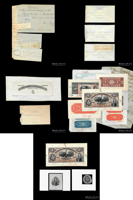 Tucuman. El Banco Muñoz & Rodriguez &Cia. Carpeta de especimenes archivada por A...