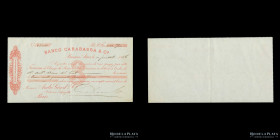 Letras de Cambio. Banco Carabassa & Ca. 1886