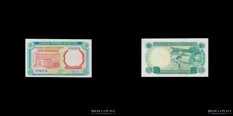 Nigeria. 5 Shillings ND1968. Pick 10b (XF)

Nota: Todos los precios están expr...