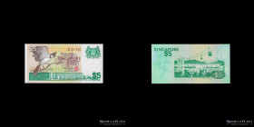 Singapore. 5 Dollars 1979. Pick 10