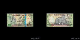 Uganda. 1000 Shillings 2009 Z Reposicion. Pick 43d