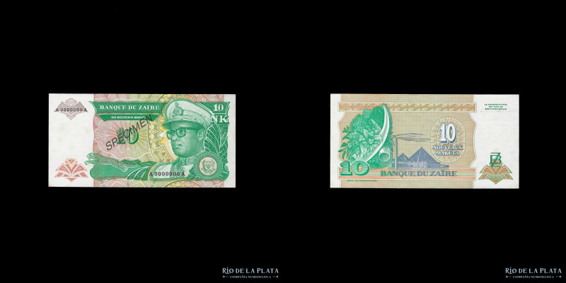 Zaire. Specimen 10 Nouveaux Makuta 1993 .Pick 49s (UNC)

Nota: Todos los preci...