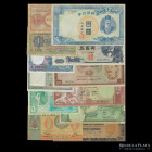 Asia. Lote x 12 billetes diferentes