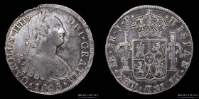 Lima. Carlos IV. 8 Reales 1805 JP. KM97