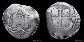 Potosi. Felipe IV. 4 Reales 1653 E. Macuquina. CJ 24