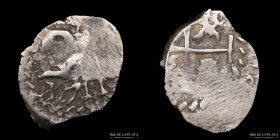 Potosi. Felipe V. 1/2 Real 1711. Macuquina. CJ 37.11