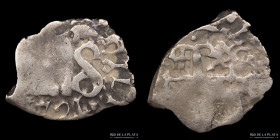 Potosi. Felipe V. 1/2 Real 1721. Macuquina. CJ 37.21