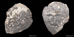 Potosi. Luis I. 1/2 Real 1725. Macuquina. CJ 42.1