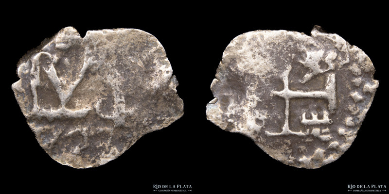 Potosí. Luis I (1725-1727) 1/2 Real 1727. AG.930; 16mm; 0.91g. (VF) CJ 42.3

N...
