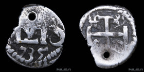 Potosi. Felipe V. 1/2 Real 1735. Macuquina. CJ 47.8