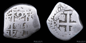 Potosi. Carlos III. 2 reales 1767 VY. Macuquina. CJ 55.8