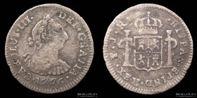 Potosi. Carlos III. 1/2 Real 1776 JR. CJ 67.4.1