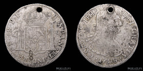 Potosi. Carlos IV. 4 Reales 1798 PP. Resello pluma. CJ 77.10