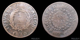 Argentina. Buenos Aires. 1 Real 1840. CJ 16.1.2