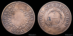 Argentina. Buenos Aires. Medio Real 1840. CJ 17.1.2