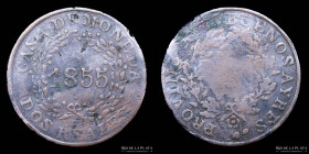 Argentina. Buenos Aires. 2 Reales 1855. CJ 20.1.5