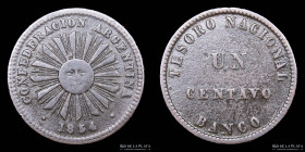 Argentina. Confederacion. 1 Centavo 1854. CJ 3.2