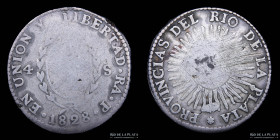 Argentina. La Rioja. 4 Soles 1828 RA P. CJ 39.2.1