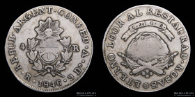 Argentina. La Rioja. 4 Reales 1846 V. CJ 59