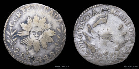 Argentina. Cordoba. 2 Reales 1844. CJ 49