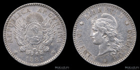 Argentina. 10 Centavos 1883. CJ 21