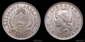 Argentina. 2 Centavos 1890. CJ 31