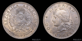 Argentina. 2 Centavos 1891. CJ 32