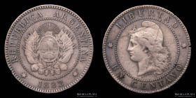 Argentina. 1 Centavo 1882. CJ 38