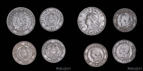 Argentina.  Lote x4. 2 Cvos 1888 y 1 Cvo 1883, 85 y 93