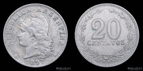 Argentina. 20 Centavos 1897. CJ 53