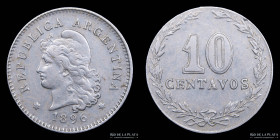 Argentina. 10 Centavos 1896. CJ 90