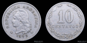Argentina. 10 Centavos 1899. CJ 93