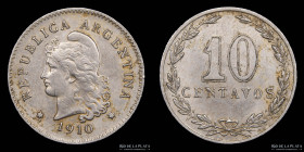 Argentina. 10 Centavos 1910. CJ 99