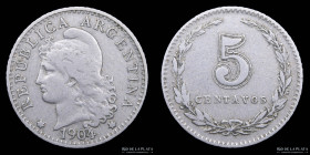 Argentina. 5 Centavos 1904. CJ 134