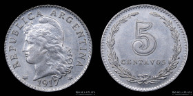 Argentina. 5 Centavos 1917. CJ 148