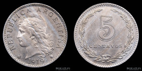 Argentina. 5 Centavos 1919. CJ 150