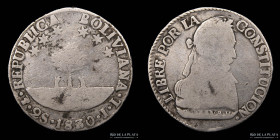 Bolivia. 2 Soles 1830/20 JL. KM95a